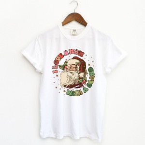 Simply Sage Market Women's Love A Man With A Beard Short Sleeve Garment Dyed Tee - 1 of 4