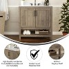 Taylor & Logan 36" Vivien Bathroom Vanity Brown: Stoneware Surface, Wood Frame, Drop-In Sink, 1-Year Warranty - image 2 of 4