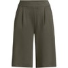 Lands' End Women's Knit High Rise Pleated 12" Bermuda Shorts - 3 of 3