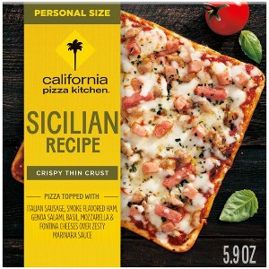 California Pizza Kitchen Frozen Sicilian Personal Pizza - 5.9oz - 1 of 4
