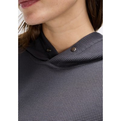 Peloton Women's Waffle Snap Pull Over Hoodie, Slate - image 4
