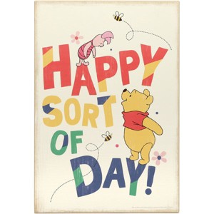 Open Road Brands Disney: Winnie the Pooh - Happy Sort Of Day Wood Wall Decor - 1 of 4