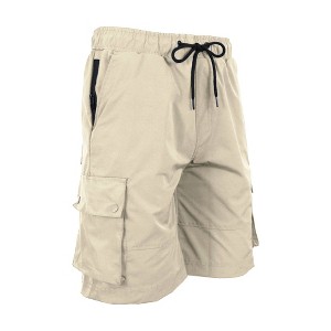 JumpStart Men's Moisture Wicking Performance Quick Dry Cargo Shorts - 1 of 2