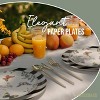 Trendables Heavy Duty Paper Plates - 40 Piece Disposable Party Set for 20 Guests | Includes 20 Small 8" Dessert Plates & 20 Large 10" Dinner Plates Charger Plate Set | Paper Party Plate Set | Bulk Pack for Convenient Hosting - 2 of 4