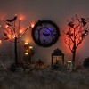 Northlight LED Lighted Black Twig Halloween Wreath with Bats, 13-Inch, Purple Lights - 3 of 4