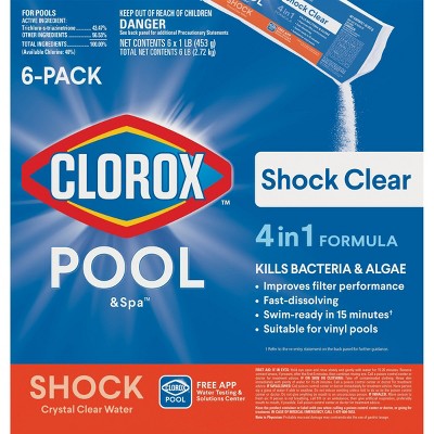 Clorox Pool and Spa Shock Clear - 6pk