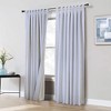 ThermaPlus Ventura Blackout 52" x 84" Curtain Panel Pair in White - 2 of 4