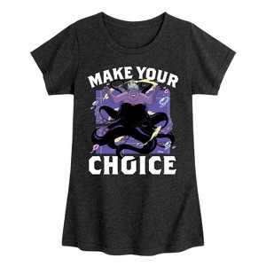 Girls' - Disney - Ursela Make Your Choice Fitted Short Sleeve Graphic T-Shirt - 1 of 4