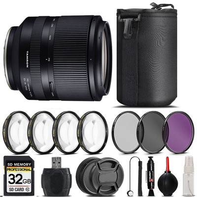 Tamron 70-180mm f/2.8 Di III VXD Lens for Sony+4PC Macro Kit+3 Piece Filter-32GB