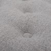 Okak Luxury Round Ottoman Bench Coffee Table Soft Upholstered Footrest Stool with Tassel Rope for Living Room,Entryway,Bedroom,Office, Gray - 2 of 4