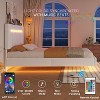 NicBex Full/Queen Floating Bed Frame with Headboard,Modern Upholstered Platform Bed Frame with LED Lights and USB,Wood Slats Support,No-Noise - 3 of 4