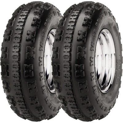 Garvee 25x8-12 6PR ATV Tires, 25x8x12 All Terrain ATV UTV Off-Road Tires(Set of 2, Tubeless)