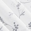 Collections Etc Sheer Floral Embroidered Rod Pocket Curtains - 4 of 4