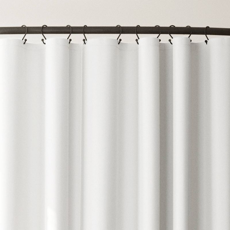 Wide Waterproof Post Consumer Recycled Cotton Shower Liner - Zenna Home, 6 of 8