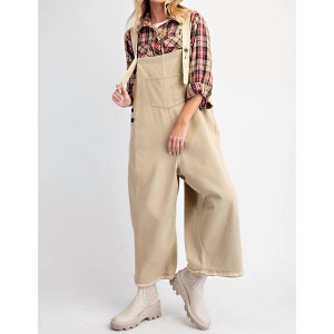 Women's Washed Twill Jumper Pants - Easel - 1 of 3