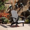 Syemin Patio Chaise Lounges Armchair sturdy Outdoor Garden Yard, Lawn, Backyard, Deck, Pool Side, Fire Pit, Half, Black, 35"*29"*37" - 2 of 4
