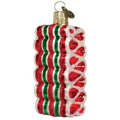 Old World Christmas Blown Glass Ornament for Christmas Tree, Christmas Ribbon Candy