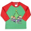 Peanuts Toddler Boys' Christmas Holiday Season Sing Along Sleep Pajama Set Green - 2 of 4