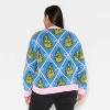 Women's Grinch Festive Graphic Cardigan - Blue - 3 of 3