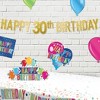 Beistle Gold Foil Happy "30th" Birthday Streamer, 7¾" x 5', Pack of 2 - 4 of 4