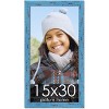PosterPalooza | Panoramic Shabby Chic Blue Picture Frame - UV Acrylic, Foam Board Backing, Hanging Hardware - 2 of 4