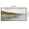 Americanflat Canvas Wall Art Featuring a Sandy Shore, Green Hills and Blue Ocean - Coastal Wall Art - 2 of 4