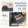 FURNIinspire Dressers 5 Drawer Fabric Tall Dresser Tower Closet Storage Chest of Drawers for Bedroom Nursery, Grey, 11.8"*39.4"*20.9" - 4 of 4