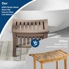 HDPE Showers Bench with Storage Shelf,Shower Bench for Inside Shower to Sit On,Waterproof Showers Stool/Chair/Seat for Bathroom, Bathtub, Supports - 4 of 4