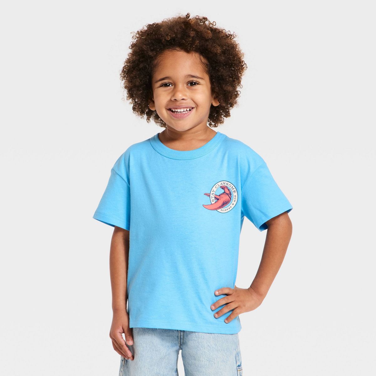Toddler Boys' Short Sleeve Oversized T-Shirt - Cat & Jack™