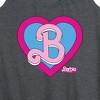 Women's - Barbie - Heart Crest Graphic Racerback Tank - 2 of 4