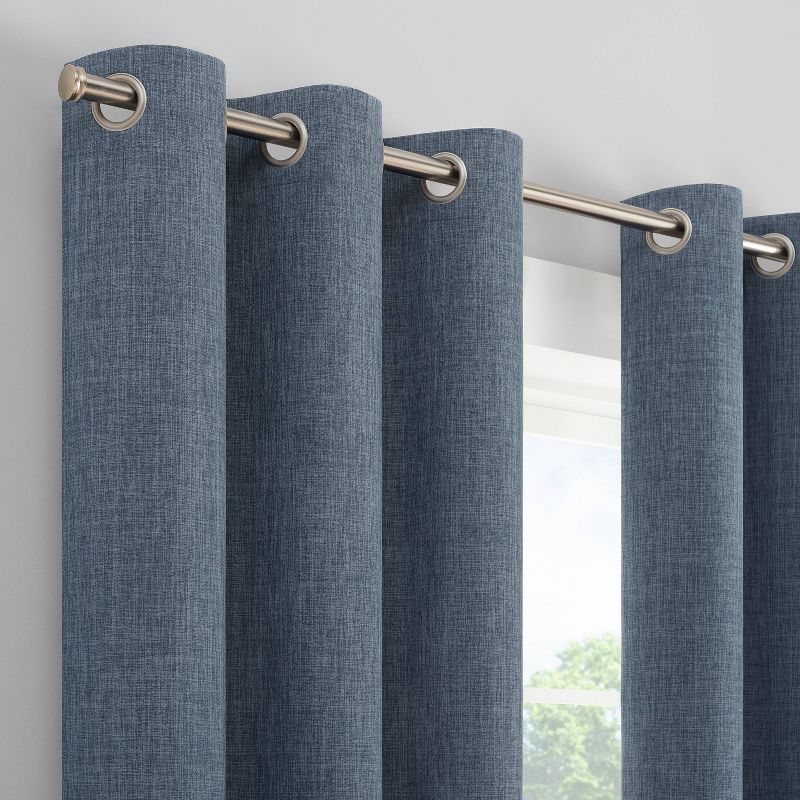 Kids' 100% Blackout Chambray Grommet Curtain Panel - Eclipse, 3 of 8