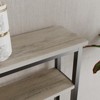 5.9" Slim Sofa Table, 2 Tier Narrow Console Table with Adjustable Shelf, Space-Saving Behind Couch Table - 4 of 4
