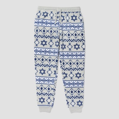 Men's Hanukkah Pajama Pants - Heather Gray