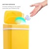 LunaLulinlk 3.2 Gallon Trash Can, Plastic Touchless Bathroom Trash Can, Yellow - 4 of 4