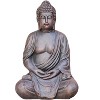 Moda Furnishings Meditating Buddha Magnesium Oxide Garden Statue - 4 of 4