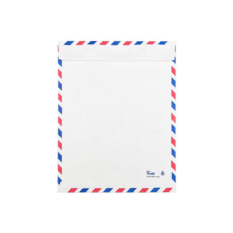 JAM Paper 9 x 12 Tyvek Tear-Proof Open End Catalog Envelopes White Airmail 2131102A, 2 of 4