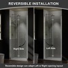 Garvee Modern Shower Door 180° Rotatable Premium Rust-free Aluminium Frame Semi-Frameless Shower Door For Small Spaces - 3 of 4