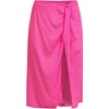 Lands' End Women's Sheer Modal Twist Front Knee Length Swim Cover-up Skirt - 3 of 3