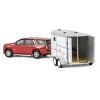Greenlight Collectibles 1/64 2021 Chevrolet Tahoe, Cherry Red, with Horse Trailer 32230-C - 4 of 4