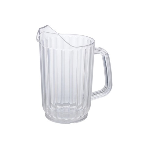 2 Pc 47oz Clear Glass Milk Bottles Glass Pitcher with Handle and