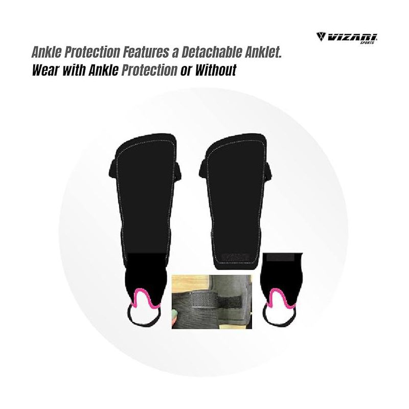 Vizari Zodiac Soccer Shin Guards | Lightweight & Durable PP Shell | Detachable Ankle Protection | Youth Soccer Shin Guards | Soccer Equipments, 5 of 9
