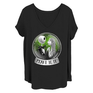 Women's The Nightmare Before Christmas Jack and Sally Meant To Be T-Shirt - 1 of 4