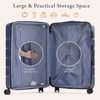 FURNIinspire Luggage Expandable Hardside Suitcase Carry On Luggage Checked Luggage, 20 Inch Rolling Luggage With TSA Lock, Blue, 9"*13"*21.5" - 2 of 4