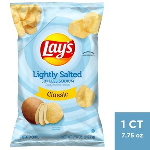 Lay's Lightly Salted Classic Potato Chips - 7.75oz - 1 of 3
