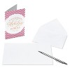 10ct Merry and Bright Blank Christmas Cards: Carlton Cards Holiday Pack, Multicolored Typography, Vertical Fold, 7.25"x4.75" - image 3 of 4