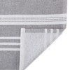 Design Imports  Terry French Variegated Stripe Dishtowel Set 3 Piece, Mineral Gray Stripe, 18X28" - 3 of 4