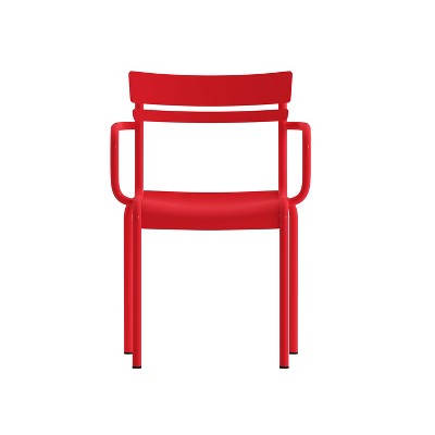 Nash Red Steel Indoor-Outdoor Stackable Dining Chairs, Set of 2