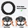 Unique Bargains Steering Wheel Cover 15inch Universal Elastic Stretch Antislip Microfiber PU Leather Stitching Color Wheel Protector for Car - image 2 of 4