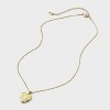 14K Gold Dipped Heart Charm Initial Necklace - A New Day™ Gold - 2 of 4