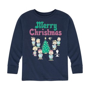 Boys' - Peanuts - Happy Holidays Long Sleeve Graphic T-Shirt - 1 of 4